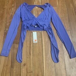 urban outfitters tie back crop top